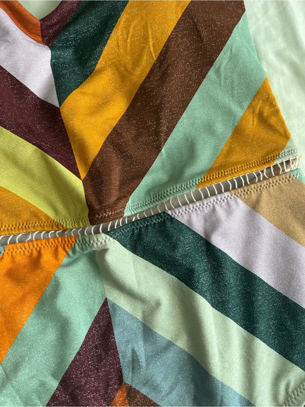 Multicolor Chevron One-Piece Swimsuit - Picture 2 of 7